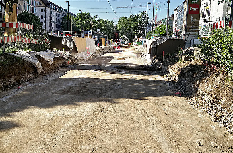 Weitere Bilder von der Großbaustelle zwischen dem Stachus und Sendlinger Tor.
