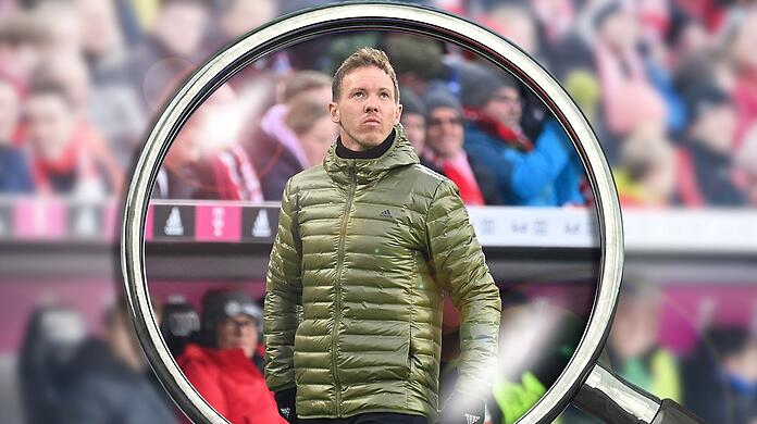 Beim Gipfeltreffen doppelt im Fokus: Julian Nagelsmann will im Spiel gegen Union Berlin zeigen, dass der Gladbach-Ausraster nur ein Ausrutscher war