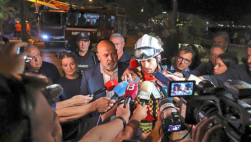 Eder García, Chef der Feuerwehr von Palma. Eder García, Chef der Feuerwehr von Palma.