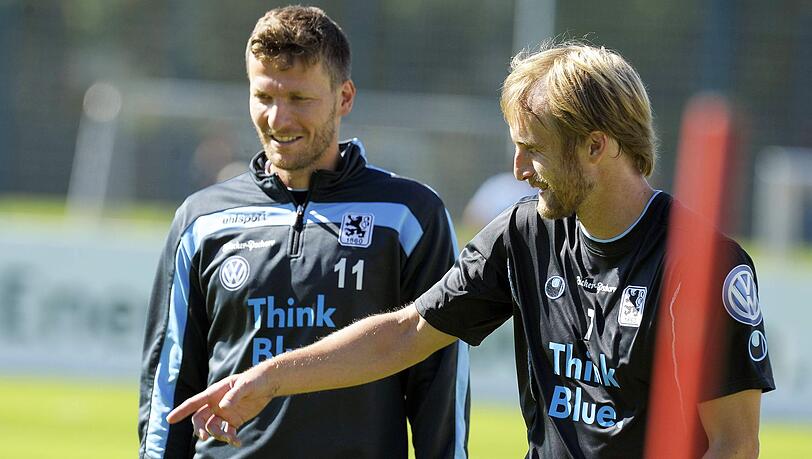 Spielten einst gemeinsam für den TSV 1860: Benny Lauth (li.) und Daniel Bierofka. Spielten einst gemeinsam für den TSV 1860: Benny Lauth (li.) und Daniel Bierofka.