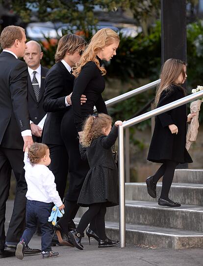 Nicole Kidman und ihre Familie nimmt Abschied von ihrem Vater Antony.