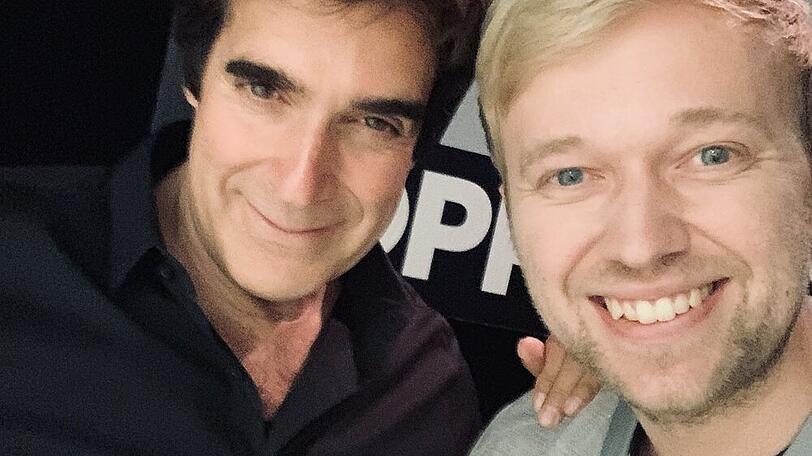Bitte lächeln: Marc Weide trifft sein Vorbild David Copperfield