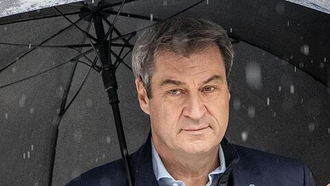 CSU-Chef Markus Söder trifft zu den Sondierungsgesprächen ein.