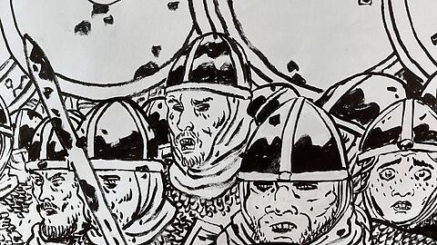 Pardon wird nicht gegeben, zumindest wenn zwei verfeindete Clans aufeinandertrafen. Das war im 7. Jahrhundert nach Christus nicht anders als heute. Und Frank Schmolke übersetzt das in eindrucksvolle Bilder.