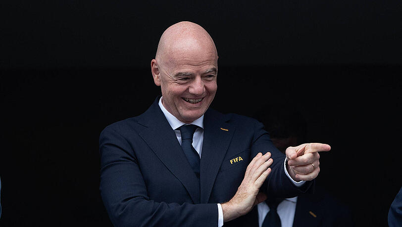 Lässt sich bei der WM in Nordamerika feiern: Gianni Infantino. Lässt sich bei der WM in Nordamerika feiern: Gianni Infantino.