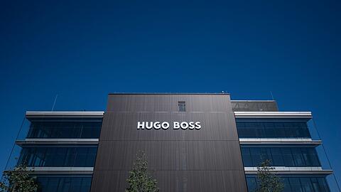 Blick auf den Firmensitz der Hugo Boss AG in Metzingen.