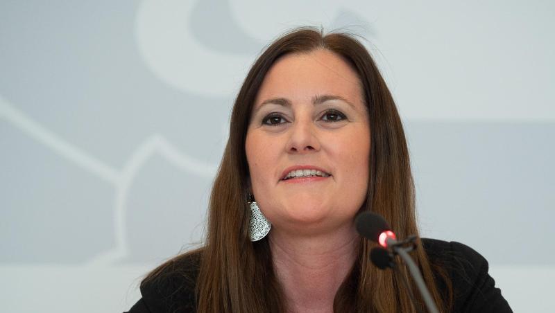 Janine Wissler, Co-Vorsitzende der Linken und Fraktionsvorsitzende der Partei im hessischen Landtag.