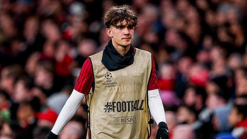 Beim Champions-League-Deb&uuml;t noch j&uuml;nger als Filip Pavic: Arsenals Max Dowman.