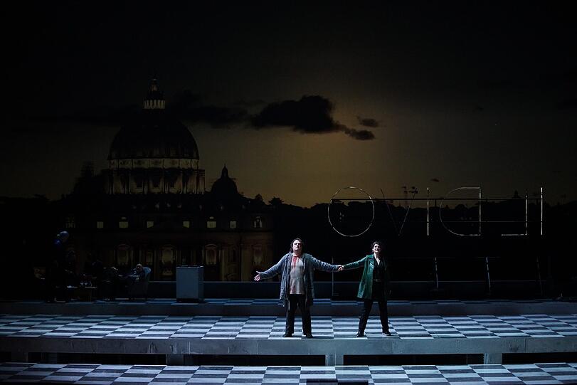 Puccinis "Tosca" im Großen Festspielhaus.