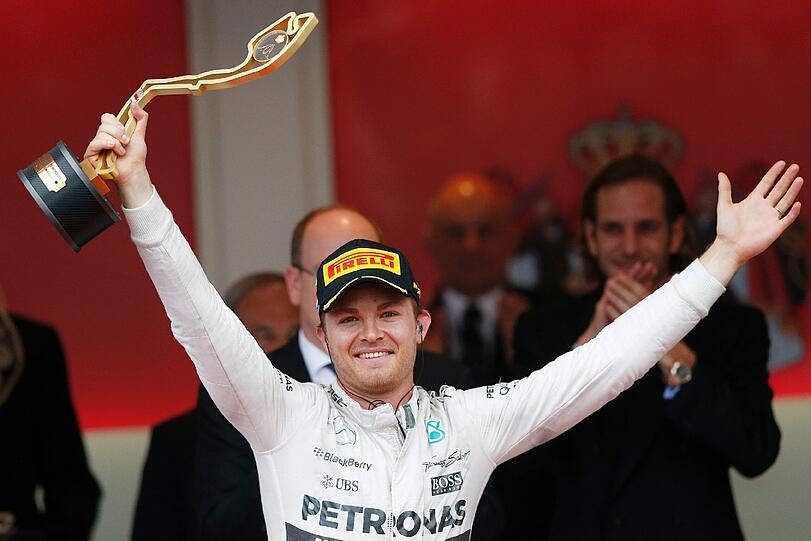 Nico Rosberg ist in Monaco zum dritten Mal in Folge auf Platz 1 gerast.