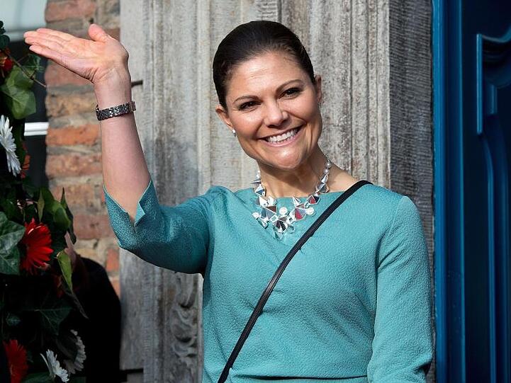 Kronprinzessin Victoria von Schweden bei einem Besuch in Düsseldorf 2014.