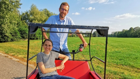 Daniel Hehnen (54) und seine Lebensgef&auml;hrtin Diana Melzer (42). Sie beide sind neben ihren Jobs als Rischkafahrer aktiv.