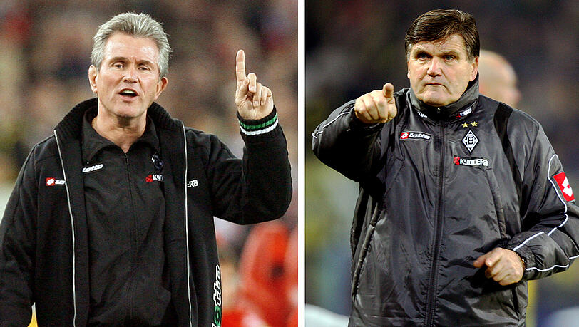 Sie galten bereits als "Altmeister", als sie in der Bundesliga mit ihren Teams aufeinander trafen: Jupp Heynckes (links) und Hans Meyer. Sie galten bereits als "Altmeister", als sie in der Bundesliga mit ihren Teams aufeinander trafen: Jupp Heynckes (links) und Hans Meyer.