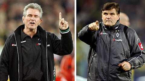 Sie galten bereits als "Altmeister", als sie in der Bundesliga mit ihren Teams aufeinander trafen: Jupp Heynckes (links) und Hans Meyer.