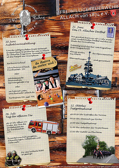 Die Feuerwehr Allach feiert heuer ihren 140. Geburtstag.