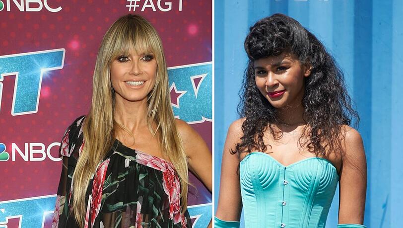Heidi Klum (l.) hat sich zu den Vorwürfen von Lijana Kaggwa zu "GNTM" geäußert.