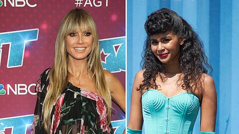 Heidi Klum (l.) hat sich zu den Vorwürfen von Lijana Kaggwa zu "GNTM" geäußert.
