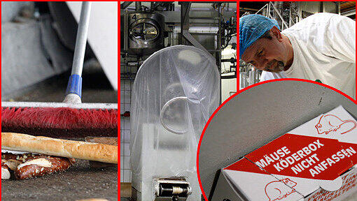 Mitarbeiter von Müller-Brot in Neufahrn. Nach jahrelangen Hygieneproblemen schlossen die Aufsichtsbehörden die Müller-Brot-Fabrik Ende Januar 2012. Mitarbeiter von Müller-Brot in Neufahrn. Nach jahrelangen Hygieneproblemen schlossen die Aufsichtsbehörden die Müller-Brot-Fabrik Ende Januar 2012.