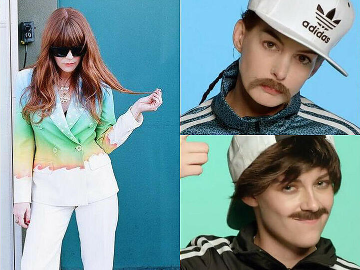 Bart steht den beiden gut: Anne Hathaway und Kristen Stewart als fesche Kerle in Jenny Lewis' neuem Musikvideo