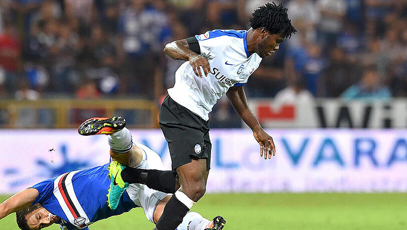Mit fünf Treffern in sechs Liga-Spielen für Atalanta Bergamo hat Franck Kessié (rechts) auf sich aufmerksam gemacht. Mit fünf Treffern in sechs Liga-Spielen für Atalanta Bergamo hat Franck Kessié (rechts) auf sich aufmerksam gemacht.