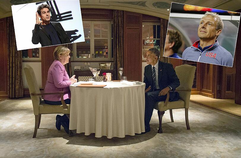 Bundeskanzlerin Angela Merkel und US-Präsident Barack Obama trafen sich schon am Abend zuvor im Hotel Adlon zum Abendessen. Am Donnerstag erwarteten sie Prominente Gäste.