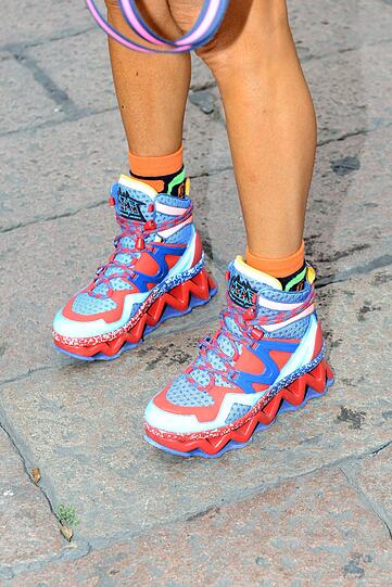 Der neue Schuhtrend auf der Mailänder Modewoche.