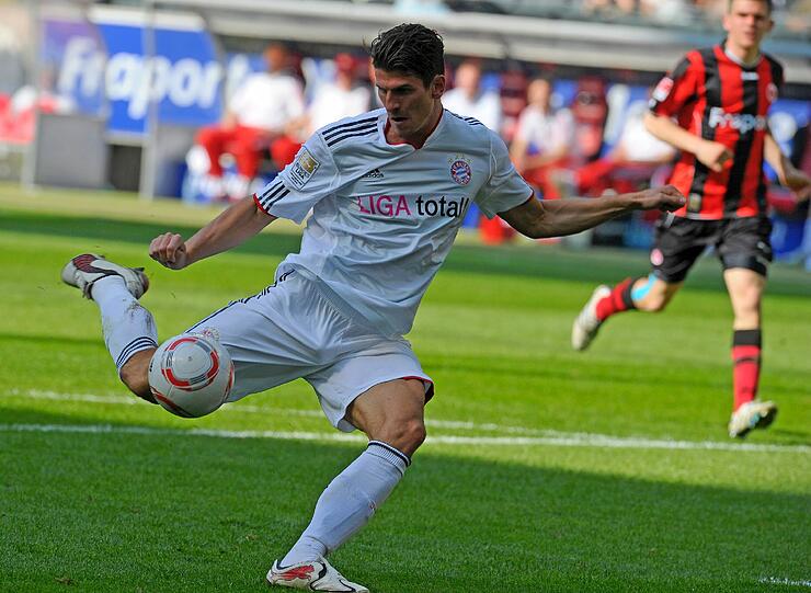 Mario Gomez vergab in Frankfurt eine Großchance.
