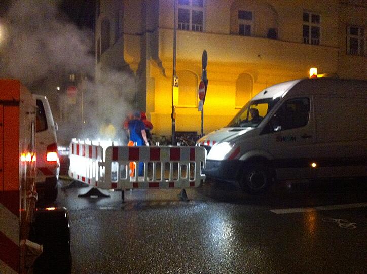 Alarm in der Albanistraße...