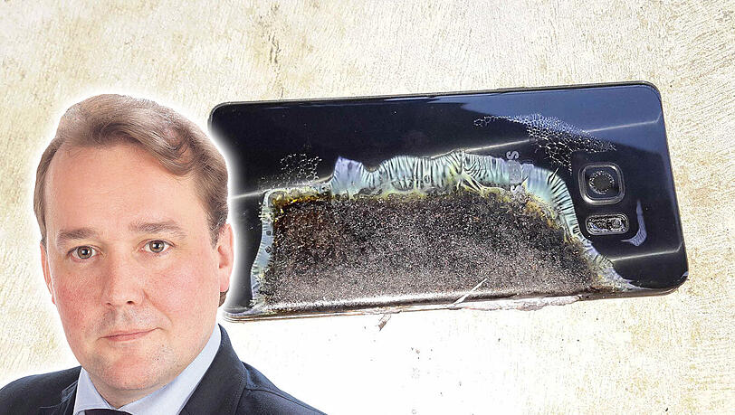 Ein Galaxy Note 7 welches in Flammen aufgegangen ist. AZ-Korrespondent Torsten Henke über den Smartphone-Gau. Ein Galaxy Note 7 welches in Flammen aufgegangen ist. AZ-Korrespondent Torsten Henke über den Smartphone-Gau.