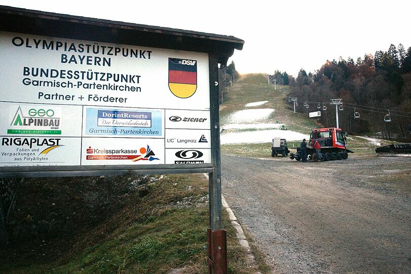 Seit Wochen keinen Niederschlag - das spürt Garmisch in Form von Schneemangel.