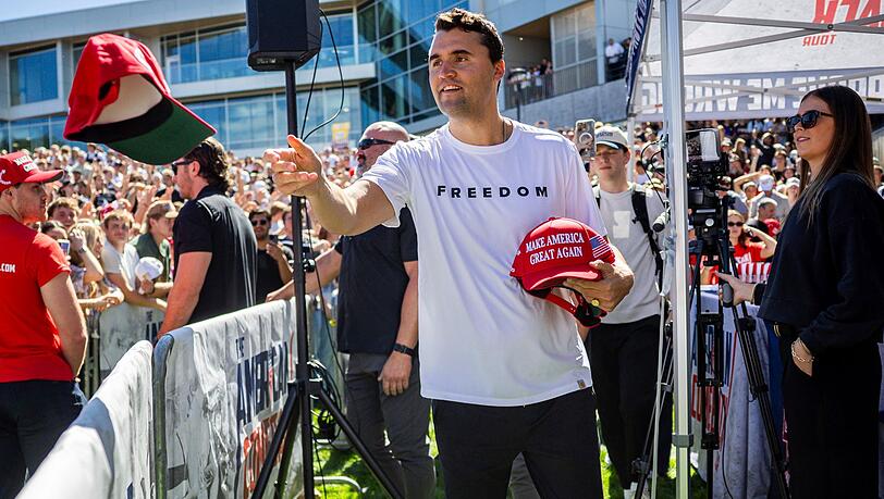 Charlie Kirk war am Mittwoch bei einer Veranstaltung erschossen worden, bei der er mit Studenten politische und gesellschaftliche Themen debattieren wollte.