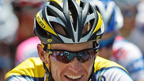 Ein breites Grinsen über seinen Coup: Lance Armstrong.
