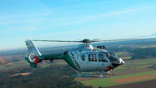 Polizeihubschrauber im Einsatz (Symbolbild). Polizeihubschrauber im Einsatz (Symbolbild).