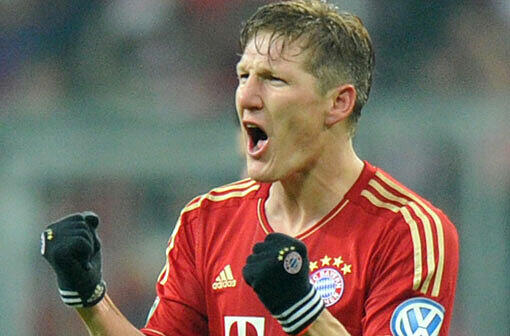 Es gibt was zum Jubeln: Bastian Schweinsteiger.