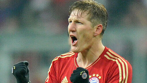 Es gibt was zum Jubeln: Bastian Schweinsteiger. Es gibt was zum Jubeln: Bastian Schweinsteiger.