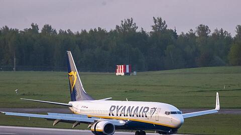 Das Ryanair-Flugzeug ist inzwischen mit mehreren Stunden Verspätung in Vilnius angekommen.
