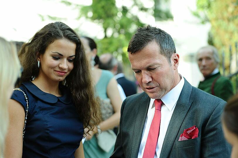 Lothar Matthäus und Freundin Anastasia.