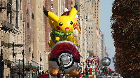Der Pokemon Pikachu ist Stammgast bei der  Thanksgiving-Parade.