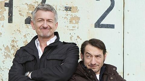 Noch sind Dominic Raacke und Boris Aljinovic (re.) in den "Tatort"-Produktionen des rbb als Kommissare Ritter und Stark zu sehen