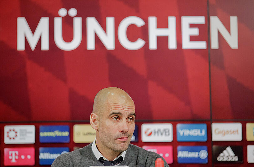 Pep Guardiola: Der Bayern-Trainer blickt dem Showdown im Halbfinale der Champions League gegen Atlético Madrid entgegen.