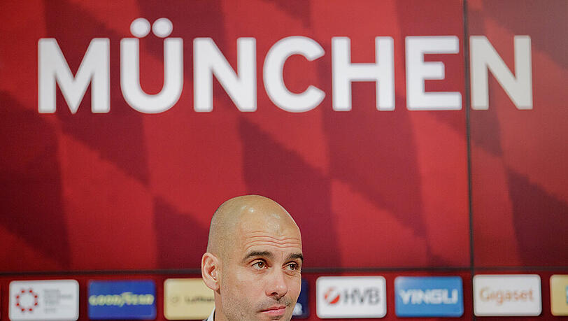 Pep Guardiola: Der Bayern-Trainer blickt dem Showdown im Halbfinale der Champions League gegen Atlético Madrid entgegen. Pep Guardiola: Der Bayern-Trainer blickt dem Showdown im Halbfinale der Champions League gegen Atlético Madrid entgegen.