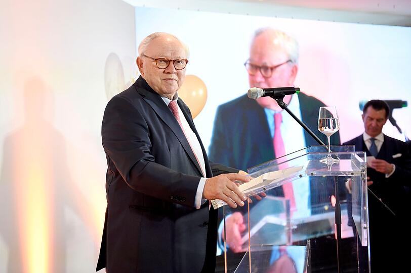 Prof. Hubert Burda im Medienrestaurant Casino/Burda Bar