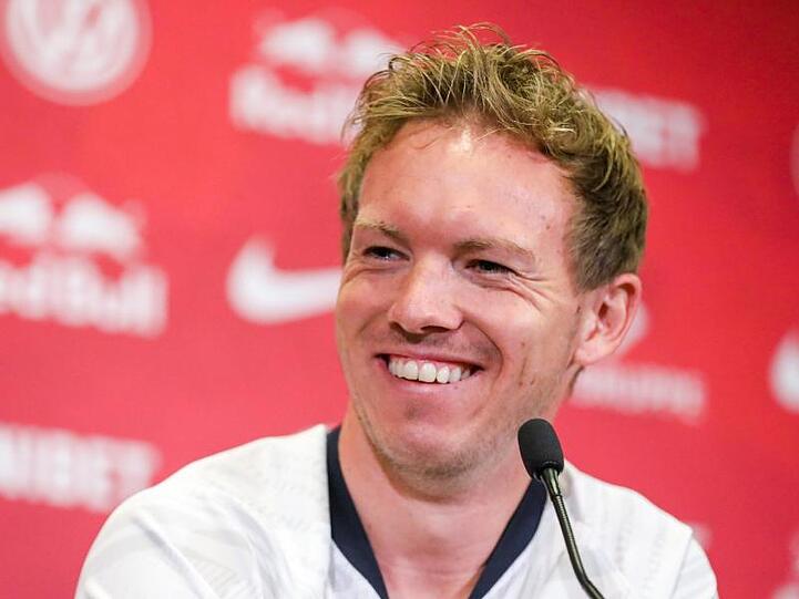 Julian Nagelsmann bei seiner Vorstellung als neuer Trainer von RB Leipzig.