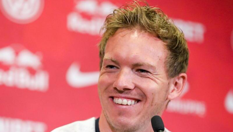Julian Nagelsmann bei seiner Vorstellung als neuer Trainer von RB Leipzig. Julian Nagelsmann bei seiner Vorstellung als neuer Trainer von RB Leipzig.