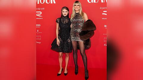 Leni und Heidi Klum bei der Preisverleihung.