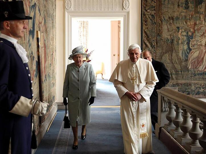 Königin Elizabeth II und Papst Benedikt XVI