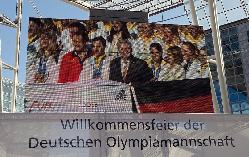 Sie sind wieder in München angekommen: Die Olympia-Stars aus Sotschi.