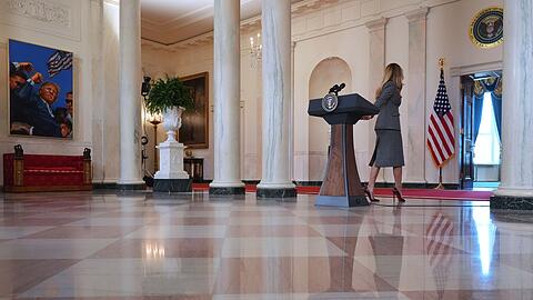 Sechs Minuten sprach die First Lady.