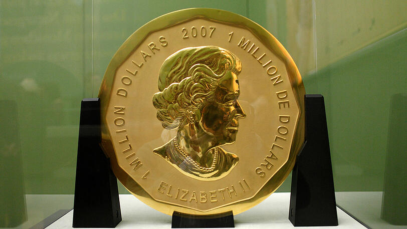 Die 100 Kilogramm schwere Goldmünze "Big Maple Leaf" wurde aus dem Bode-Museum in Berlin gestohlen.