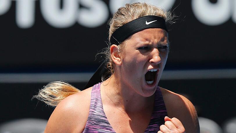 Victoria Asarenka ballt die Faust. Sie ist die heißeste Anwärterin auf den Titel. Victoria Asarenka ballt die Faust. Sie ist die heißeste Anwärterin auf den Titel.